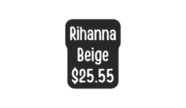 Rihanna Beige 25 55
