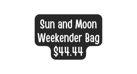 Sun and Moon Weekender Bag 44 44