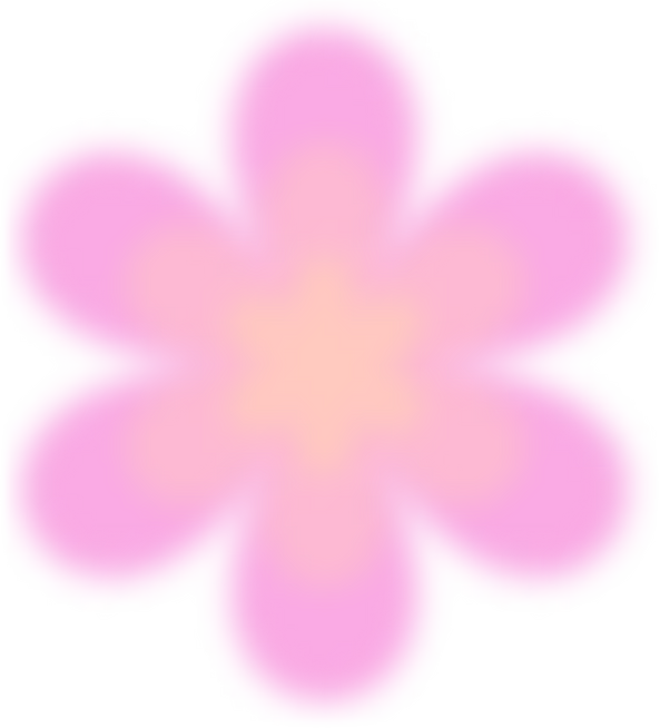 Y2k gradient blurred flower