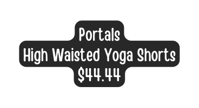 Portals High Waisted Yoga Shorts 44 44