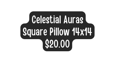Celestial Auras Square Pillow 14x14 20 00